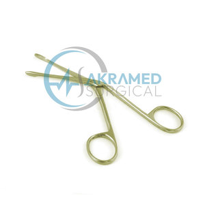 Pinces chirurgicales auriculaires Akramed de qualité supérieure, droites, standard, en acier inoxydable, instruments ORL, à actionnement manuel, CE ISO - Product Image 2