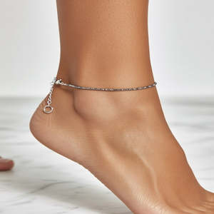 Tobillera de Prosperidad con Incrustaciones de Diamantes, Joyería de Acero Inoxidable Chapada en Oro Personalizada, Estilo Religioso, Cadena con Número, Protección de Pirita para Niña - Product Image 1