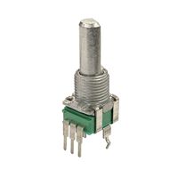 Potenciómetro de Resistencia de Película de Carbono de Venta Caliente, Perilla Metálica, Alta Rotación, Tipo Snap-In, 5.1-500K, Tolerancia del 20%, 50V AC/5V DC, 9mm