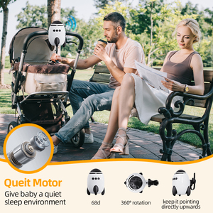 Balancín <span class=keywords><strong>para</strong></span> Bebé con Diseño de Cohete, con Ruido Blanco, Bluetooth, Portátil, Eléctrico, Recargable por USB - Product Image 5