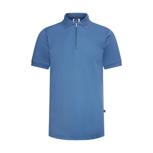 Vietnam Factory's Polos De Hombre Hombres Contraste Zip Placket Poliéster Spandex Camisetas ¡El mejor precio! - Product Image 2