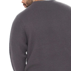 <b>Men</b> Knitted <b>Cardigan</b> Sweater <b>Long</b> Sleeve Winter Warm Casual Outerwear Fashion Front Logo Customizable OEM ODM Available - Product Image 6