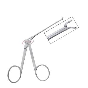 JUERS Pinces auriculaires courbées à embouts ovales, modèle fin de 0,9 mm de large, mâchoire de 4,5 mm, 3 unités, certifiées CE Classe II, pour chirurgie ORL et otologie - Product Image 2