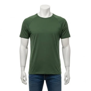 Slim Fit <b>Mens</b> Raglan Sleeve T <b>Shirt</b> Organic Cotton Eco Friendly Breathable Casual Wear Apparel Wholesale B2B Supplier OEM Global - Product Image 2