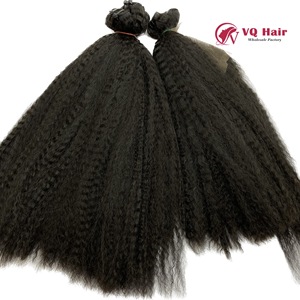 Extensions de cheveux de beauté à la mode chaudes pour les femmes 100% Remy cheveux humains vierges non transformés trame droite crépue Vietnam - Product Image 1