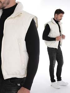 Venta Directa de Fábrica, Chaleco Acolchado Personalizado de Alta Calidad, Transpirable, para Hombre, Invierno, Casual, Cuello en V, 220g, 100% - Product Image 2