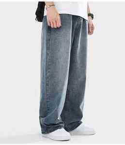 <b>Jeans</b> Manufacturers Loose Hip Hop Streetwear <b>Jeans</b> Baggy Men Fashion Casual Washed <b>High</b> Quality <b>Jeans</b> - Product Image 2
