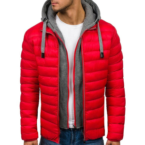 2025 New Custom Logo Winter puffer <b>jacket</b> High Street Style Male Canvas Coat with <b>Padded</b> Bubble Warm for Men - Product Image 4