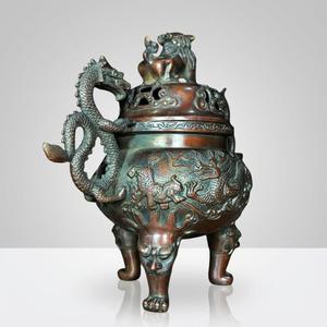 Rustic Brass Incense Burner with Custom Design & Shape Religious Use Natural & Durable <b>Aroma</b> <b>Diffuser</b> for Home - Product Image 3