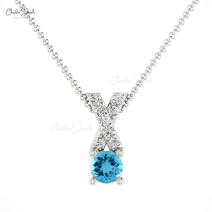 จี้เพชรสีทอง14K สำหรับผู้หญิงสินค้าขายส่ง - Product Image 4