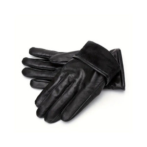 ถุงมือหนังแกะแท้สำหรับผู้ชาย, ถุงมือกีฬากลางแจ้งแบบลำลองบุขนแกะ2025 - Product Image 3