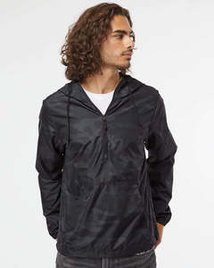 แจ็กเก็ตกันฝนสำหรับผู้ชายเสื้อกันลมกันน้ำทำจากโพลีเอสเตอร์เครื่องแต่งกายแนวสตรีทแบบกำหนดเอง - Product Image 1