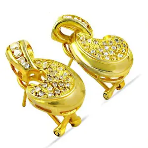 Boucles d'oreilles clous en or plaqué diamant de luxe pour femmes, bijoux haut de gamme, cadeau - Product Image 3