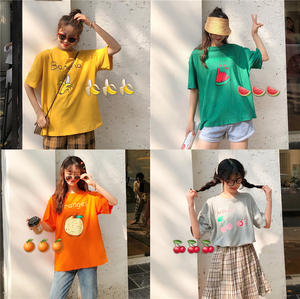 Fabricant de t-shirts de l'usine du Bangladesh Nouvelle mode T-shirt d'été pour femmes T-shirts imprimés personnalisés T-shirt 100% coton pour femmes - Product Image 2