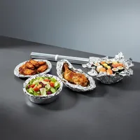 Rouleau de papier aluminium de qualité supérieure, résistant, pour l'emballage alimentaire, le barbecue, le four et la friteuse à air, utilisation en cuisine