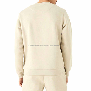 Personalizado liso cómodo 100% algodón sudor traje para los hombres Venta caliente Slim Fit algodón hecho liso Regular ajustado hombres sudor traje - Product Image 5