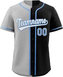 Jersey de béisbol con logotipo personalizado y bordado de nombre Ideal para equipos, escuelas y eventos deportivos disponibles en varios tamaños - Product Image 1
