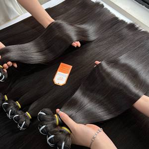 ผมแท้เวียดนามแบบตรงธรรมชาติ ความยาว 8-22 นิ้ว คุณภาพดีเยี่ยม แบบซุปเปอร์ดับเบิ้ลดรอน ราคาขายส่งสำหรับตลาดแอฟริกา - Product Image 1