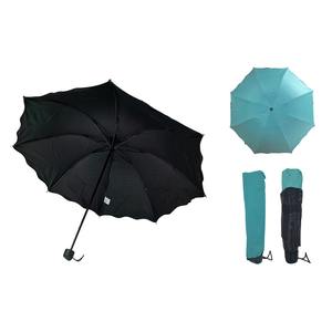 Paraguas Plegable Semiautomático Clásico, Material de Poliéster, 4 Colores Disponibles, Protección Solar y Contra la Lluvia, Resistente al Viento y a los Rayos UV, Unisex - Product Image 6