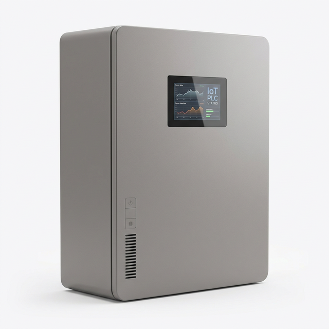 Smart IoT PLC Control Cabinet Premium Wall Mount Automation Panel IP65 Weatherproof Enclosure With Integrated HMI Screen