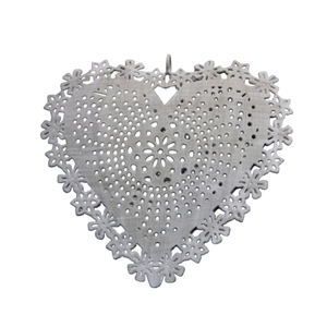 Artisanat Fer Métal Suspendu Coeur Mur Ornement Décoratif Couleur Cuivre pour La Maison et La Décoration De Noël À La Main En Vrac - Product Image 2