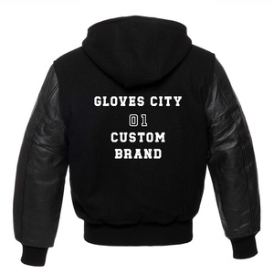 Chaqueta universitaria de lana de invierno para hombre hecha a medida, lona de calidad superior inspirada en la ciudad, hombre, Letterman, estilos de Collage, logotipo frontal rápido - Product Image 6