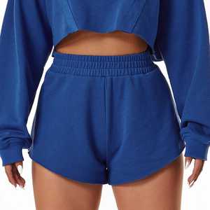 Taille haute été filles Fitness sport décontracté pantalons courts personnalisé Gym Shorts grande taille femmes Shorts - Product Image 4