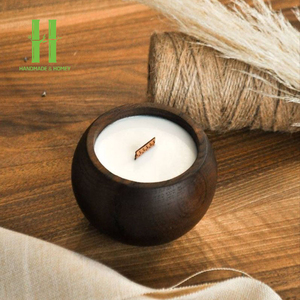 Best Selling <b>Small</b> Round Dough <b>Bowl</b> Wooden Dough <b>Bowl</b> for Candle Making OEM Customize Handmade Dough <b>Bowls</b> From HNH Craft - Product Image 5