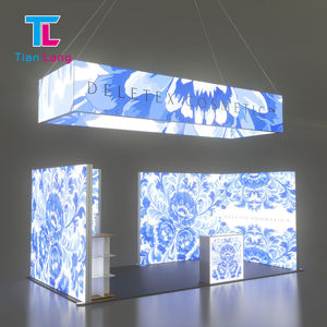 Plafonnier suspendu d'impression de sublimation d'installation facile portative pour l'éclairage d'exposition publicitaire des stands commerciaux suspendus - Product Image 6