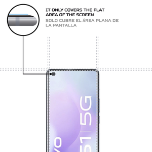 ฟิล์มกันกระแทกสำหรับ Vivo X51 5G อุปกรณ์เสริมมือถือที่ทนทานและดูดซับแรงกระแทก - Product Image 3
