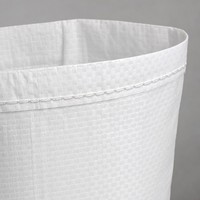 Sac tissé en PP blanc personnalisé pour emballage industriel, engrais chimiques et poudres alimentaires