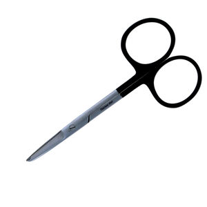 กรรไกรสำหรับผ่าตัดแบบมืออาชีพขนาด4นิ้วแหวนเคลือบสีดำสำหรับเย็บแผลเย็บแผลทำจากเหล็กเยอรมัน - Product Image 3