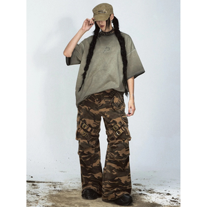 Customized Streetwear style Drop shoulder short sleeve oversized t-<b>shirts</b> 100% cotton summer unisex T-<b>Shirt</b> for <b>women</b> and men - Product Image 6