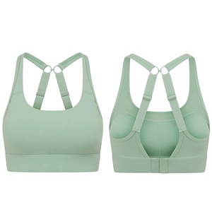Women's High Support Cross Back Yoga <b>Bra</b> with Four-Way <b>Stretch</b> Sweat-Wicking Breathable U Neck Sports Fitness Gym Plus Size - Product Image 5