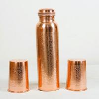 Bouteille en cuivre au design unique, de qualité supérieure, sans BPA, 1000 ml, isolation thermique pour le camping