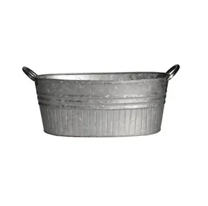 Macetas de hierro de calidad superior superventas, maceta de flores de hierro galvanizado de tamaño personalizado para jardín, decoración del hogar, macetas indias - Product Image 5