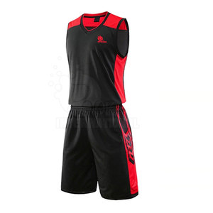 Uniforme de baloncesto para hombre, fabricante de fábrica, al por mayor, Color negro y listo - Product Image 1