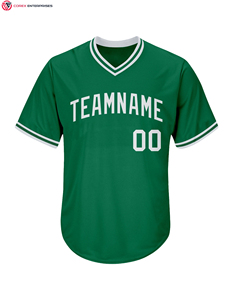 Maillot de baseball unisexe bleu à col rond et manches courtes, respirant, anti-humidité, avec nom d'équipe imprimé, vêtement de sport pour adulte, été, coupe classique - Product Image 4