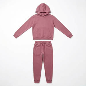 Conjunto Deportivo de Dos Piezas para Mujer, Sudadera con Capucha y Pantalones Jogger de Felpa Francesa - Product Image 2