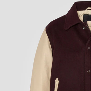 Chaqueta de forro polar reversible de algodón/poliéster con cuello redondo de color sólido para hombre de diseño personalizado estilo de calle alta - Product Image 3