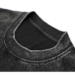 Men's Heavyweight Cotton Vintage Oversized Washed <b>Tshirt</b> Custom Print Streetwear 100% Cotton - Product Image 2