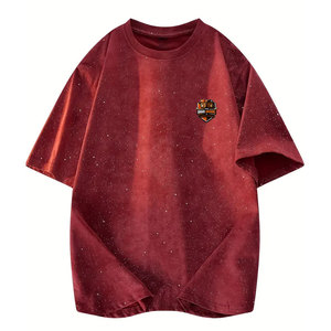 Camisetas Extra Grandes para Hombre, 100% Algodón, Transpirables, Ligeras, de Secado Rápido, Personalizables, Modernas, Holgadas, Estilo Urbano, Casual, de Alta Calidad - Product Image 1