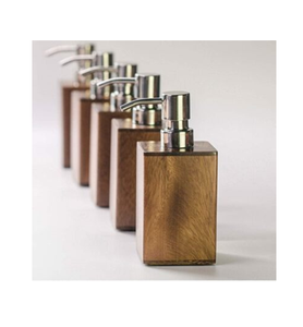 Accessoires de salle de bain Ensemble de salle de bain en bois Distributeur de savon Dentifrice et porte-savon Ensemble de salle de bain en bois à bas prix - Product Image 5