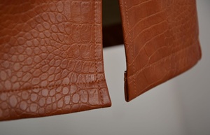 Nouveau dans la jupe en cuir PU fendue pour les femmes taille haute noir bureau dame Club Sexy moulante Mini jupes motif personnalisé Shorts en cuir - Product Image 3