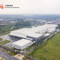 Almacén Logístico Prefabricado de Estructura de Acero Ligero, Taller, Edificio Comercial, Equipo de Refrigeración, Almacenamiento en Frío