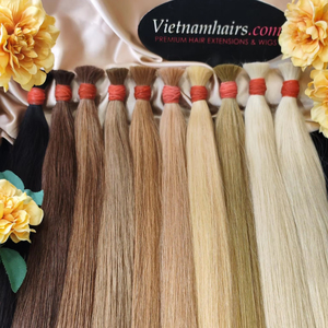 Extensiones de cabello crudo liso vietnamita virgen 100% de Color claro de alta calidad más vendidas - Product Image 2