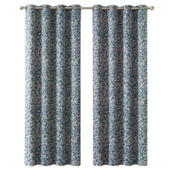 Rideaux occultants modernes de luxe prêts à poser pour salon et cuisine |   Tissu tissé 100% coton, couleurs personnalisées, motif flamme