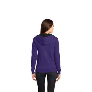 Sudadera con capucha con cremallera frontal personalizada de Otoño de fabricante al por mayor para mujer a prueba de viento ecológica cálida y relajada cómoda 100% algodón - Product Image 2