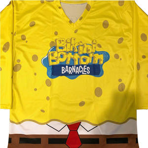 Jersey de Hockey sobre Hielo Sublimado con Nombre/Números Cosidos para Jóvenes, Precio al por Mayor, 100% Poliéster Transpirable, Cuello en V, para Adultos - Product Image 2