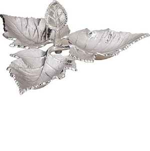 Plateau en métal en forme de feuille de meilleure qualité avec Nickel, service de Fruits Antique, plateau décoratif de Table à manger - Product Image 6